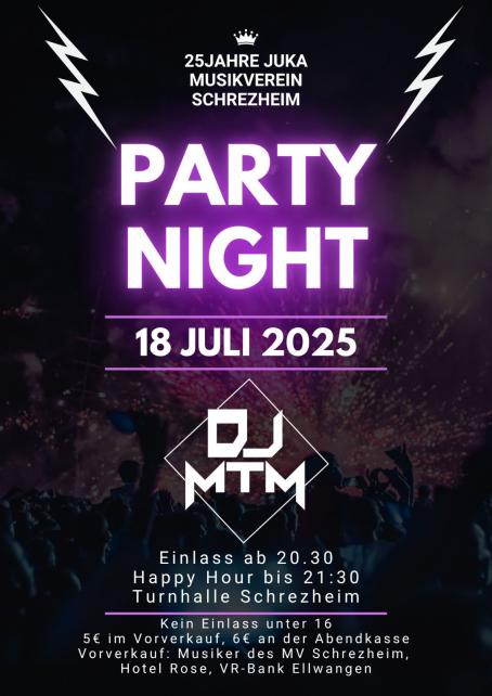 Partynight 2025 MV Schrezheim